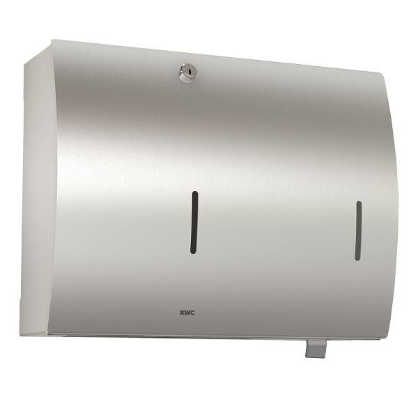 KWC Papier-Seifen-Kombination, STRATOS, Edelstahl, Aufputz, 396x305x134 mm, 3600008934