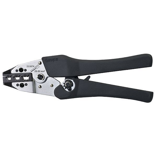 Haupa Crimpzange Aderendhülsen 25-50 mm², Trapezpressung, 211674