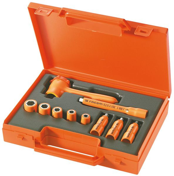 Facom Steckschlüssel-Set 1/4" 1000V isoliert, R.400AVSE