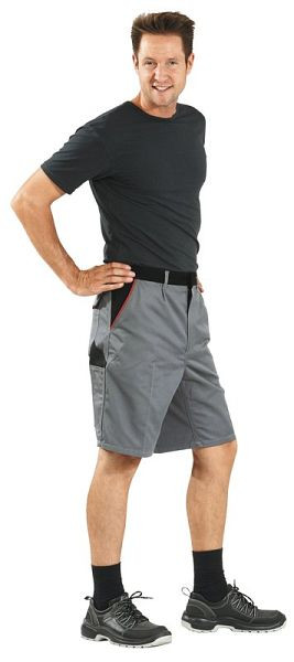 Planam Highline Shorts, schiefer/schwarz/rot, Größe XS, 2372040