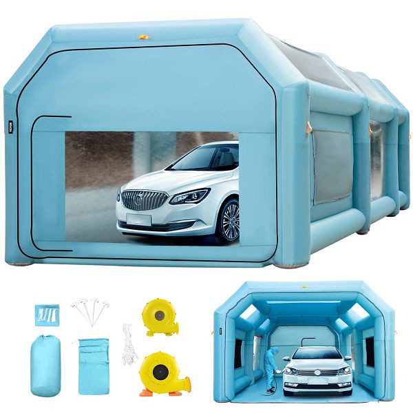 VEVOR aufblasbare Sprühkabine/Zelt 8 x 4 x 3 m, Oxford-Gewebe, mit 2 abnehmbaren Türen, CQZPNJB8M220V3LOGV2