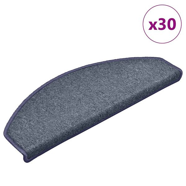 vidaXL Stufenmatten 30 Stk. Dunkelgrau und Blau 65x24x4 cm, 3365759