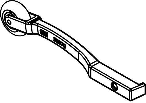 3M Kontaktarm für Feilenbandmaschine, 15 mm, 3 mm x 457 mm, 6 mm x 457 mm, für Eckprofile, 7000060260