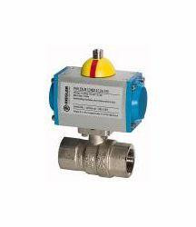 Riegler Messingkugelhahn, Stellantrieb doppeltwirkend, 103525