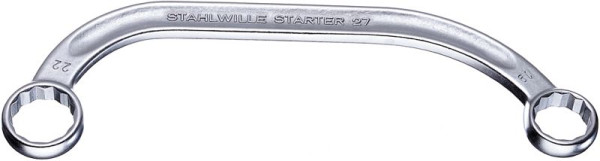 STAHLWILLE Doppelringschlüssel STARTER Nr.27 Schlüsselweite 10 x 12 mm Länge 150 mm, 41091012