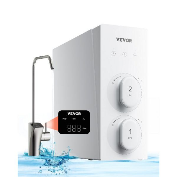 VEVOR Umkehrosmose-Wasserfilter 600 GPD 8-stufige Durchlauferhitzer-Wasserfilter, SCXLSQWSXROFOQ28LV2