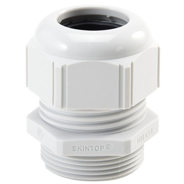 LAPP Kabelverschraubung SKINTOP® STR-M 12X1,5 RAL 7035, lichtgrau, VE: 100 Stück, 53111500