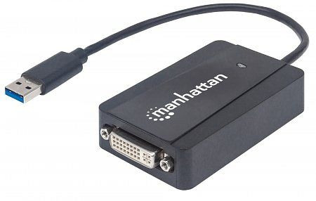 MANHATTAN USB 3.0 auf DVI-Konverter, schwarz, 152310