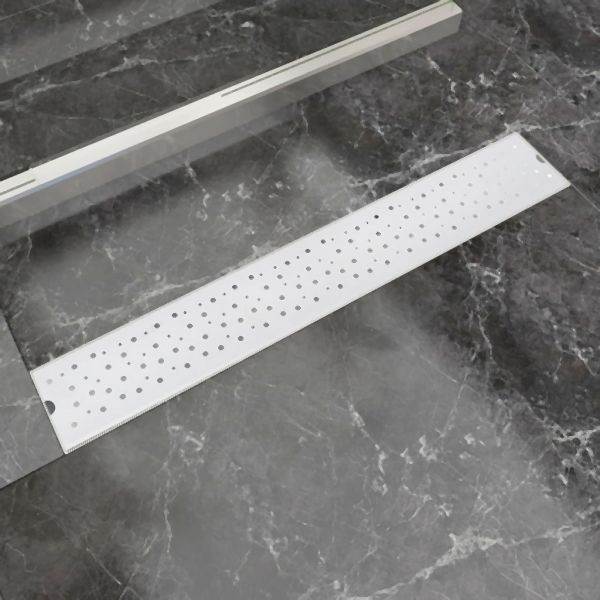 vidaXL Duschrinne 730x140 mm Edelstahl Löcher-Design, 142191