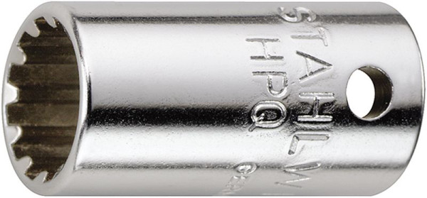 STAHLWILLE 6,3 mm (1/4") Steckschlüsseleinsatz Nr.40aSP Spline Schlüsselweite 7/32 " Länge 22,2 mm, 01011007