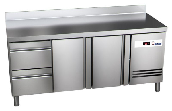 KBS Kühltisch Ready KT3002, Kühltisch KT3002, mit Aufkantung, 2 Türen und 2 1/2 Schubladen, 60221022