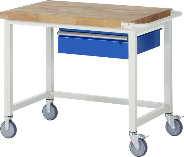RAU Fahrbare Werkbank Serie 8000, 1 x Schublade, 1000x880x700 mm, 05-8001A1-107B4S.11