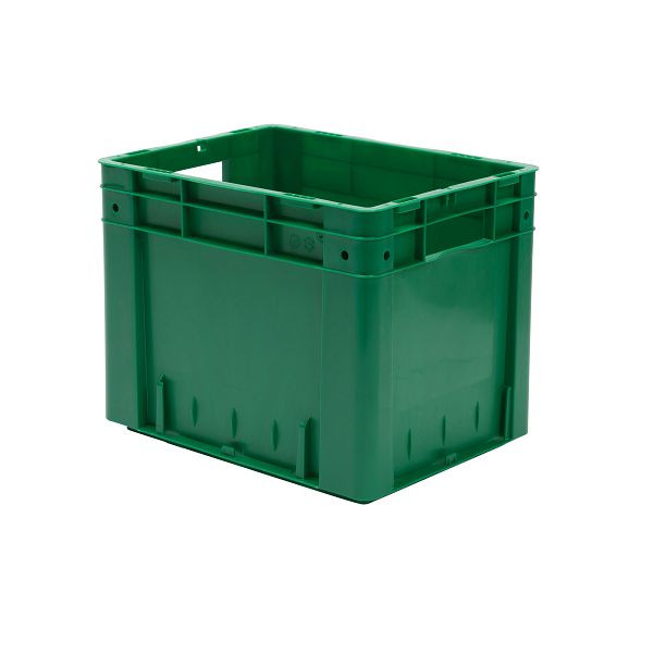 LA-KA-PE VTK 400/320-0, Euro-Schwerlast-Behälter, grün, Wände und Boden geschlossen, 37432 02 03