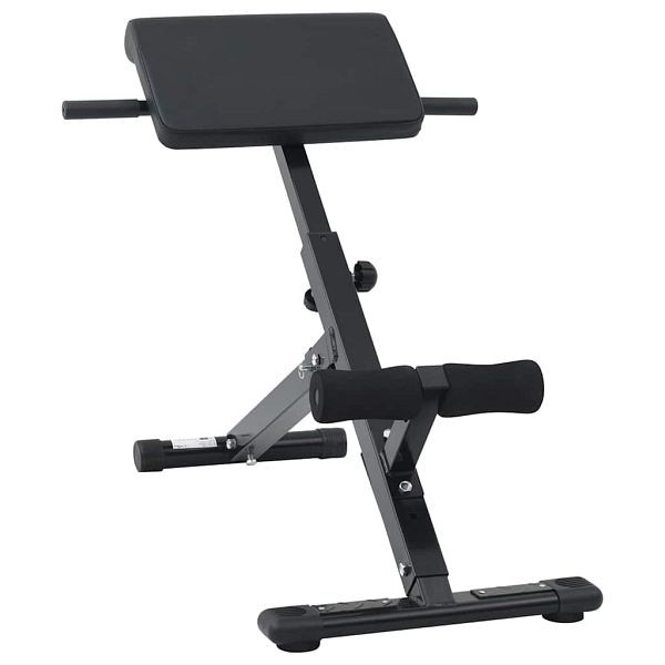 vidaXL Hyperextensionsbank Schwarz 101 x 70 x 71 cm, 42002573