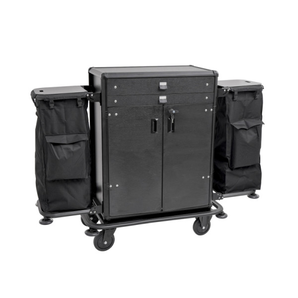 WAS Zimmerservicewagen, 80 x 50 x 130 cm, Aluminium, HPL, ABS Kunststoff, 4462002