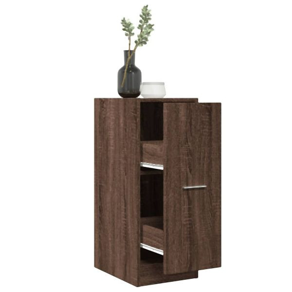 vidaXL Apothekerschrank Braun Eichen-Optik 30x41x77,5 cm Holzwerkstoff, 855157