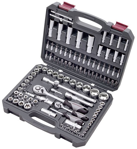 Kraftwerk Steckschlüssel-Satz, Basic, 1/4"+1/2", 105-teilig, 204.103.601