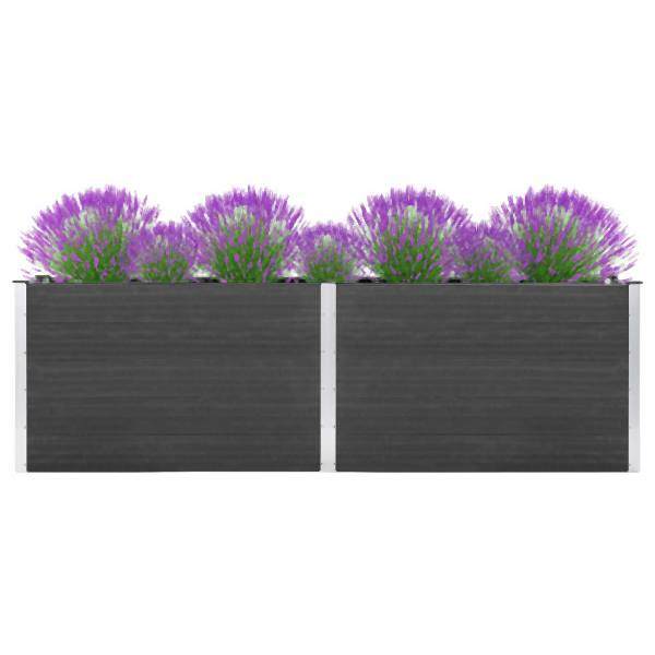 vidaXL Garten-Hochbeet 200x100x91 cm WPC Grau, 318098, 8720286761335
