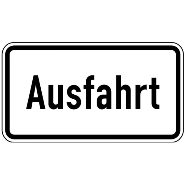 Stein HGS Ausfahrt Nr. 1007-37, 750 x 412 mm, Alform, RA2, 1007-37-322