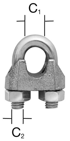 Vormann Seilkauschen bis 6 mm RF (V2A), VE: 10 Stück, 007900789AV