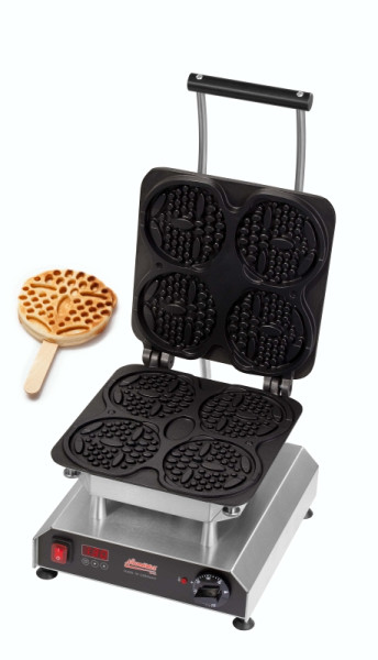 Neumärker Waffeleisen Thermocook® inkl. Waffel-Bärchen am Stiel Wechselplatten, 12-40801-31