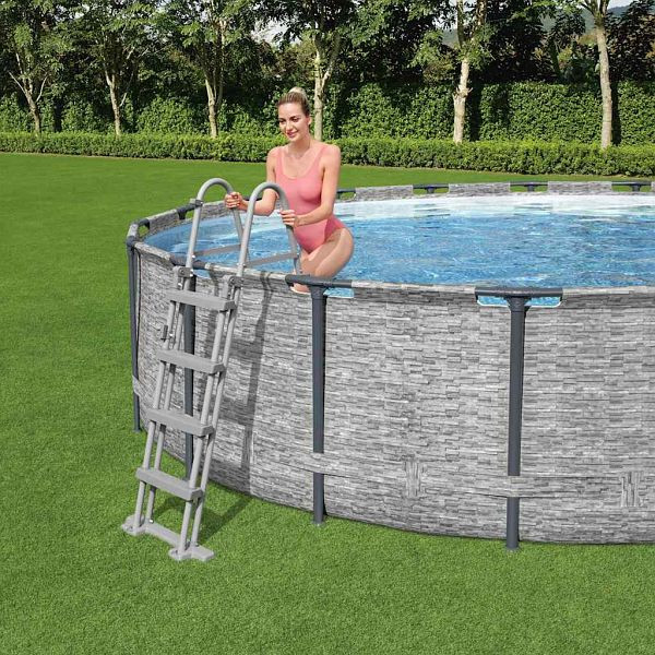 Bestway Flowclear 4-stufige Sicherheitsleiter 122 cm, 93340