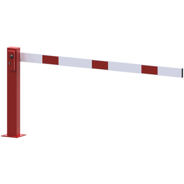 Stein HGS Kompakte Handschranke ohne Auflagepfosten, Profilzylinder, rot / weiß, 2000 mm, 63698.0011