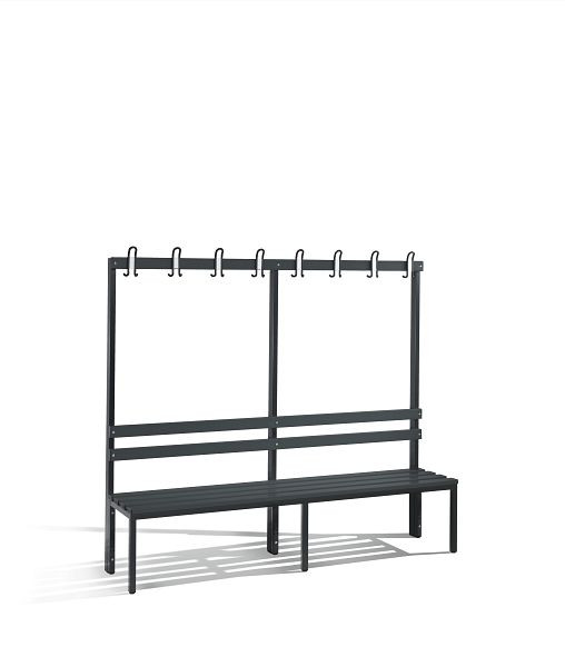 C+P Garderobenbank einseitig Basic, H1650xB1960xT400mm, 8052-100 S10066