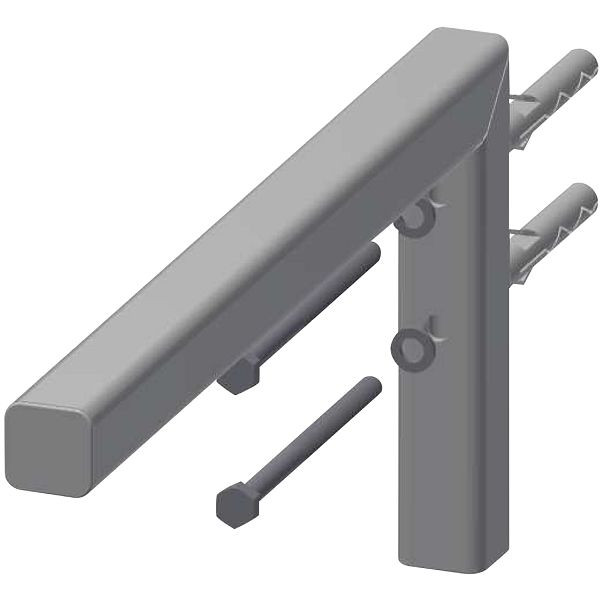 KWC Konsole, VARIUS, Edelstahl, 30x170x370 mm, für WT aus MIRANIT, 2030051321