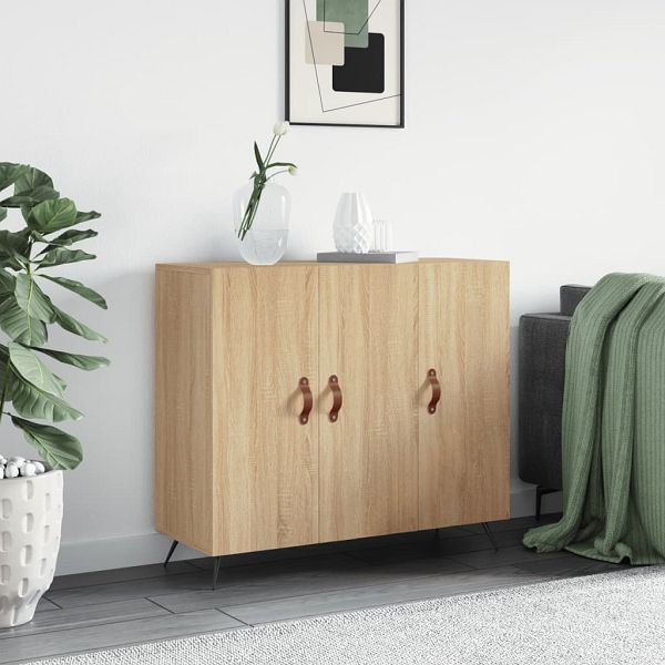 vidaXL Sideboard Sonoma-Eiche 90x34x80 cm Holzwerkstoff, 828079