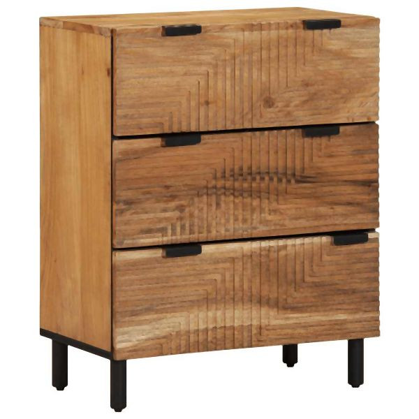 vidaXL Sideboard 60x33x75 cm Massivholz Akazie, 4017759