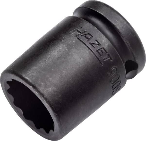 Hazet Schlag-, Maschinenschrauber Steckschlüsseleinsatz, Doppelsechskant, Vierkant hohl 12,5 mm, 19 mm, 900SZ-19