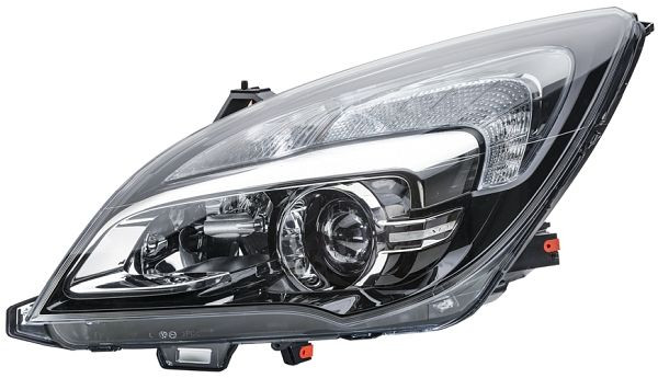 HELLA Halogen-Hauptscheinwerfer - für u.a. Opel Meriva B Mpv (S10) - CCC/ECE - für Rechtsverkehr - links, 1ES 354 830-031