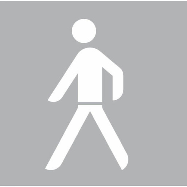 Stein HGS Straßenmarkierung -Sonderzeichen Fußgänger/Mann-, 1500 x 826 mm, VE: 2 Stück, 19921