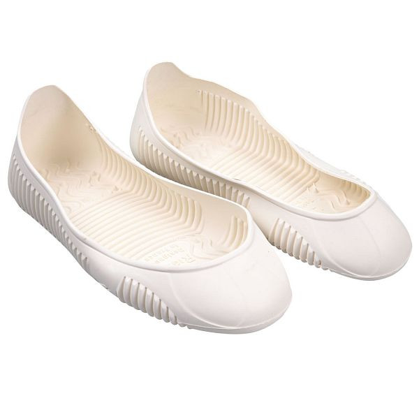 Franz Mensch Berufsüberschuhe Easy Grip SRC, Größe L (41-44), Latex weiß, rutschhemmend, VE: 1 Paar, 88652