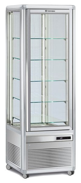 KBS Panoramavitrine Snelle 351 Q LED (silber) 5 feste Glasablagen, 23511362