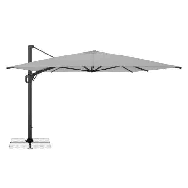 doppler LIFE Pendelschirm 300x400 Side ca. 300x400/8tlg. Design 827 hellgrau, K-FSC, 402288827