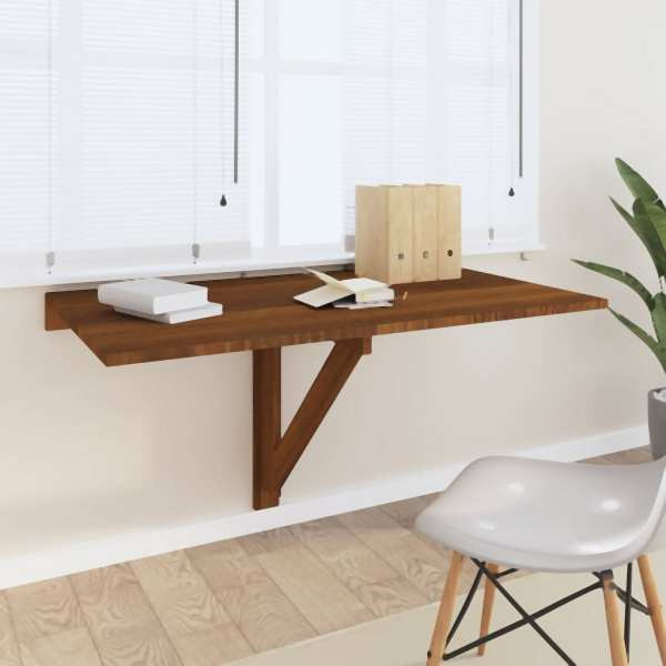 vidaXL Wand-Klapptisch Braun Eichen-Optik 100x60x56 cm Holzwerkstoff, 342652