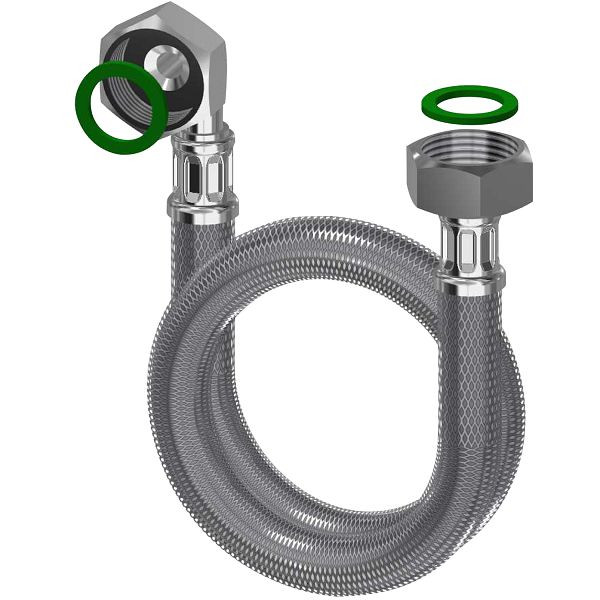 KWC Schlauch, G3/4xG3/4, 1200mm, DN10, L-Form, 2000105647