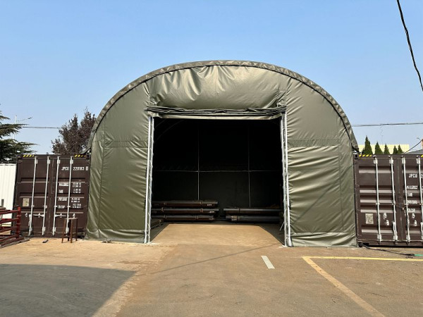 Covertop FT606 FLEXTOP Container-Überdachung, ca. 6 x 6 x 2 m, FT6060215LG
