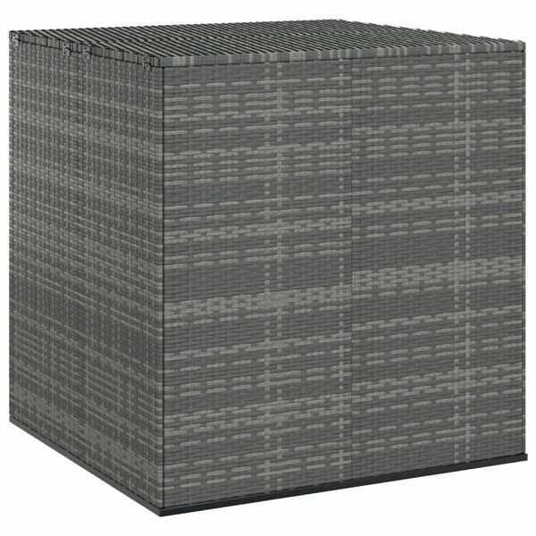 vidaXL Garten-Kissenbox PE Rattan 100x97,5x104 cm Grau, 317228