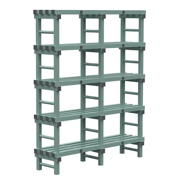 REA Euro-Regal 1500x400x1850mm, 5 Ständer mit 350mm Abstand, 308.173