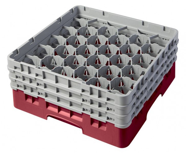 Cambro Spülkorb mit 30 Fächer Camrack® 17,4 cm Preiselbeere, 30S638416