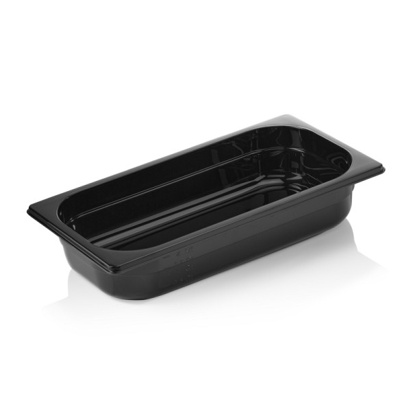 WAS GN Behälter GN 96 BLACK 1/3-065 mm, schwarz, Polycarbonat, 9613065