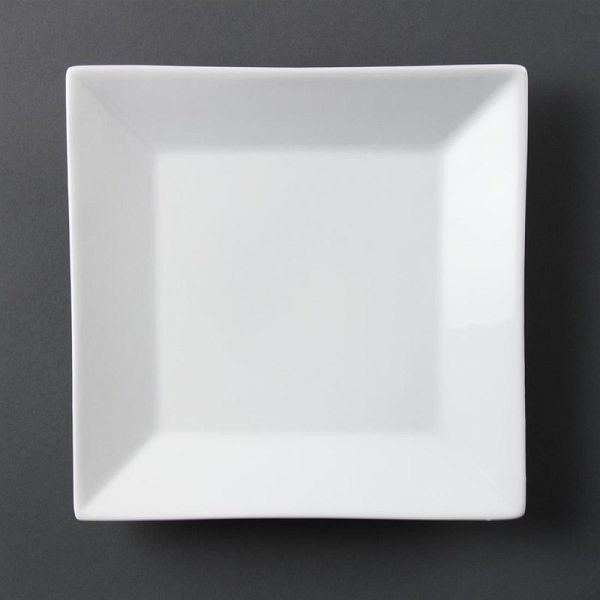 Olympia Whiteware viereckige Teller 25cm, VE: 6 Stück, C360