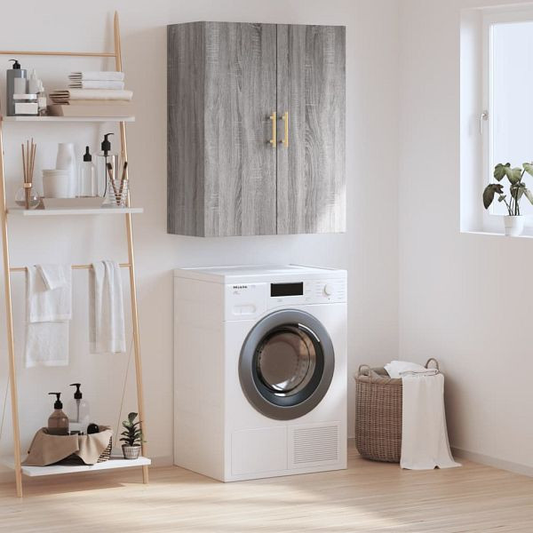 vidaXL Wandschrank Grau Sonoma 69,5x34x90 cm, Material: Holzwerkstoff, 828418