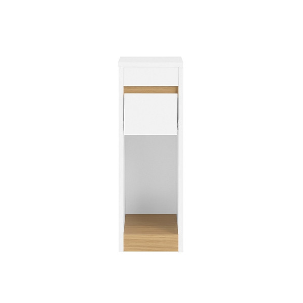 SoBuy Nachttisch mit einer Schublade Holzfarbe 35x20x60 cm, Minimalistisch, FBT163-WN