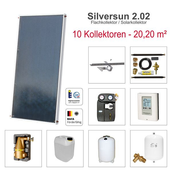 Solarbayer Silversun Solarpaket 10, Gesamtfläche Brutto: 20,20 m², 411010000