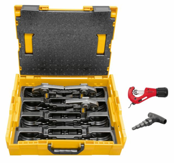 REMS Presszangen Set TH 16+20+26+32 L-Boxx + RAS P + KaliGrat, Systemspezifische Presszangen, mit Presskontur TH, 571X16 R