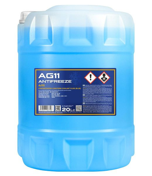MANNOL 4111 Kühlerfrostschutzmittel AG11 Longterm, VE: 20 l, MN4111-20